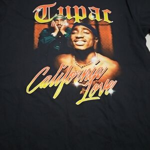 Tupac "California Love" Short Sleeve Graphic Tee - Black